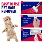PAWLUMIO Pet Hair Remover — Self-Cleaning Lint Roller