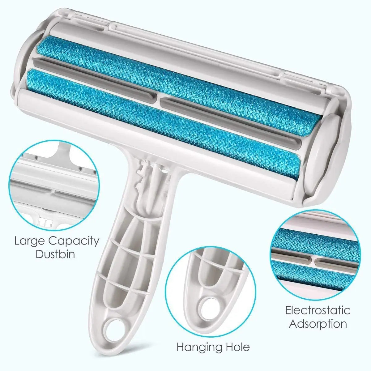 PAWLUMIO Pet Hair Remover — Self-Cleaning Lint Roller